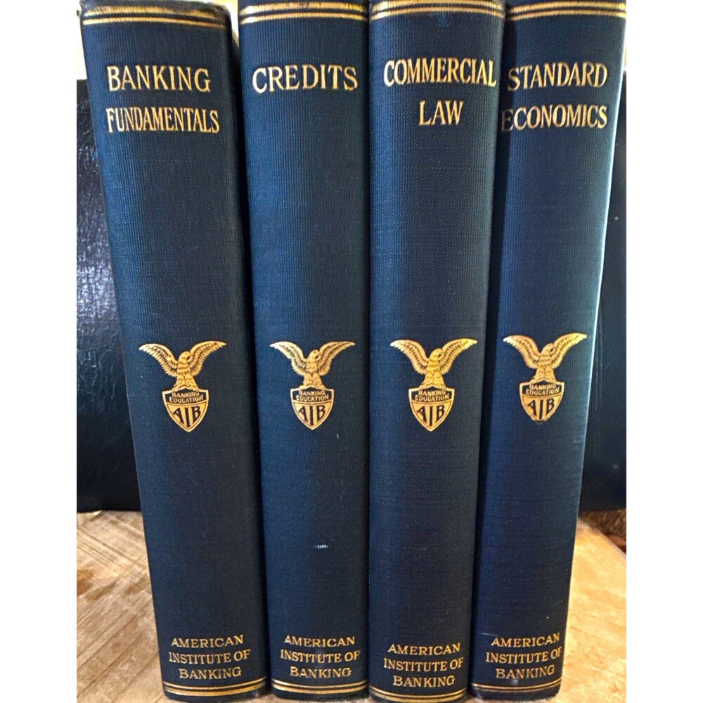 American Institute of Banking Hardcover Textbook Set: First Edition 1928